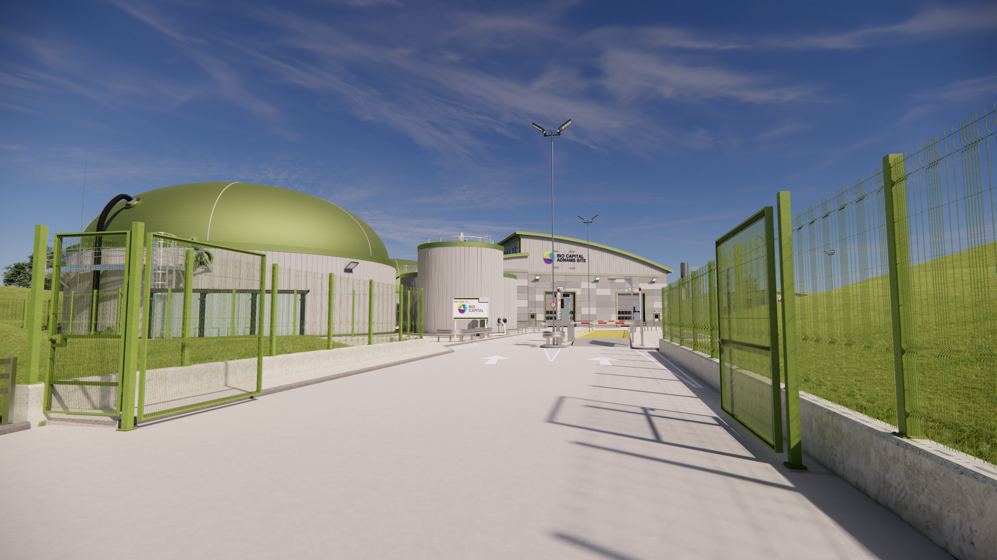 Main gate and secure entrance